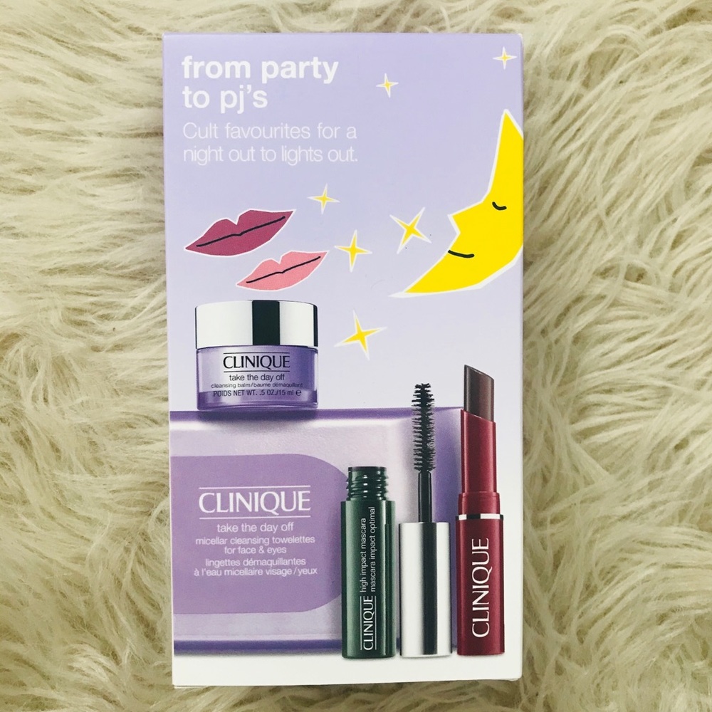 Clinique: From Party to PJ’s Set